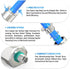 TAILONZ PNEUMATIC 304 Stainless Steel Male Straight 6MM Tube OD x M6 Thread Push to Connect Fittings PC6-M6 (Pack of 5)...