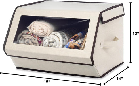 Whitmor Stackable Window Storage Box...