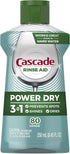 Cascade Platinum Dishwasher Rinse Aid, 8.45 fl oz (Packaging May Vary)...