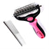 Pet Grooming Brush and Metal Comb Double Sided Long Hair Pet Undercoat Cleaner Brush for Dogs and Cats Removes mats and lint Effectively removes c...
