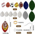 GraLeS 183 Pcs Football Earrings Faux Leather Earring Making Kits for Jewelry Making Custom Player Number Charms Earrings for Women DIY Earring Ma...