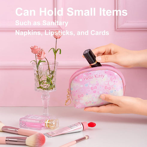 Cosmetic Big Makeup Bag Cosmetic Bag Travel Carrying Case Kitty Cat Toiletry Bag Lady Gift Valentine's Day Gift (HappyTime-3PCS) (HB-000)...