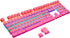 Pudding Keycaps,Double Shot PBT Backlit 108 Keys Key caps Set for Mechanical Gaming Keyboard - Pink (Only Keycaps)...