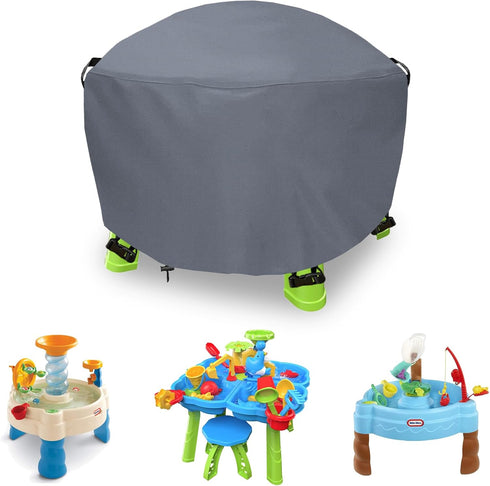 Water Table Cover Round,Outdoor Waterproof Kids Water Table Cover for Little Tikes Water Table,Toddle Water Play Table Toys Cover for Little Tikes...