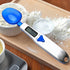 Yoidesu Digital Kitchen Scale, Electronic Gram Measuring Spoon, 500g/0.1g Blue Cute Digital Weight Scale Spoon with 3 Measuring Spoons for Portion...