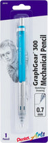 Pentel Arts GraphGear 300 Mechanical Pencil, (0.7mm), 1-Pack, Blue Barrel (PG317TSPABP)...