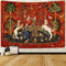 Medieval Lady & Unicorn Tapestry for Bedroom, Living Room, Apartment & Dorm Decor - 80x60 Inches...