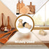 Cutting Board Oil Wax Applicator and Scrub Brush Set- Natural Bamboo with Sisal Fiber and Sponge for Food Grade Mineral Oil Board?Wooden Worktops,...