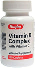 Rugby Vitamin B Complex with Vitamin C Vitamin Supplement 130 Caplets...