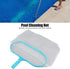 Pool Skimmer Net, Plastic Larger Capacity Pool Skimmer Professional Grade Deep Bag Pool Leaf Rake for Above Ground Inground Swimming Pools Fine Me...