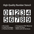 8 Inch Number Stencils Plastic Number Stencils Reusable Digital Painting Templates for Cake Stencil Address Number Painting Stencils Templates...