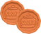 Mrs. Anderson’s Baking Brown Sugar Saver, Cookie Design, Natural Terracotta, Keeps Brown Sugar Softer, Set of 2...