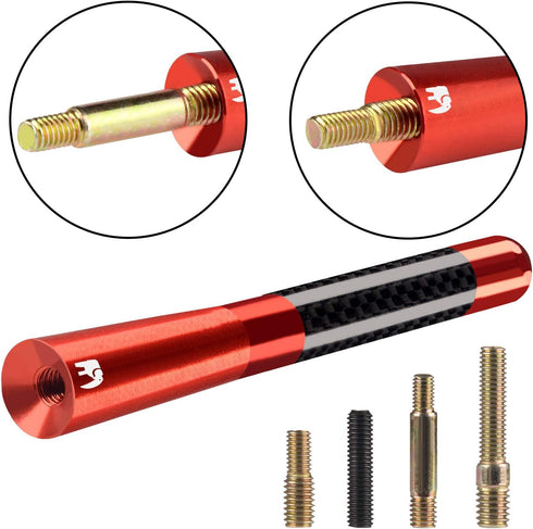 ONE250 Short Antenna, Compatible with Jeep Wrangler JK JKU JL JLU Rubicon Sahara Gladiator Renegade Cherokee Compass (2007-2024), Jeep Patriot (20...