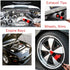 Car Wheel Rim Tire Brush Set, Car Detailing Wash Kit, Long Soft Wheel Brush, Car Detail Brushes Accessories for Automotive Cleaning Wheels, Interi...