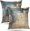 Grey and Beige Abstract Art Contemporary Pillow Cover, Modern Neutral Decorative Throw Pillows Cushion Cover for Bedroom Sofa Living Room 18 x 18 ...