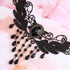 Boho Lace Chain Necklace Black Fringe Crystal Necklace Choker Gothic Drape Crystal Lace Choker Necklace Vintage Cz Waterdrop Necklace Chain Jewelr...
