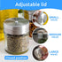 CUSINIUM 2-Pack 1.5oz Glass Spice Seasonings Shaker With Adjustable Lid...