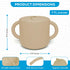 2 in 1 Silicone Food Storage and Drink Containers for Babies and Toddlers, BPA-Free (Tan)...