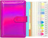 6 Ring Binder Journal with 4 Different Paper Styles, 2 Sets of Labels and 5 Paper Dividers, 5 PP Zipper Bags, 1 Ruler, Aesthetic & Fashionable Sta...