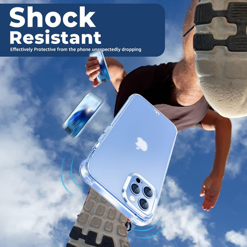 ORIbox iPhone 12 Pro Max Case Clear Matte Translucent Soft Edges Lightweight Shock Absorption Crystal Design Anti-Fingerprint...