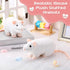 4 Pcs Stuffed Rat Animal Plush Rat Realistic Mouse Plush Fake Rat Toys 7 Inch Soft Cuddly Mouse Plushies for Birthday Party Favor Animal Scary Par...