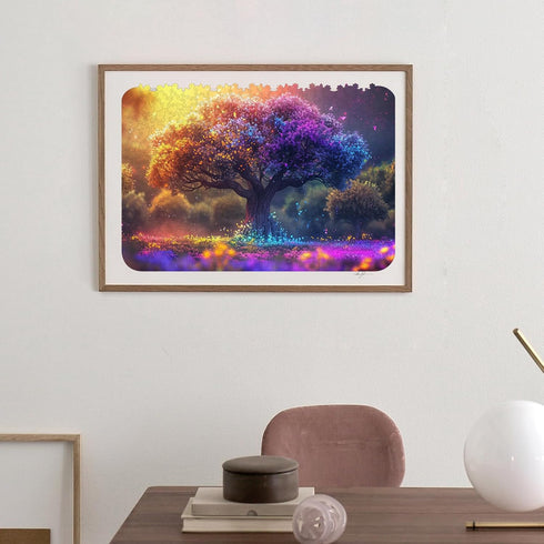 Wooden Puzzles for Adults,Tree of Life Wooden jigsaw puzzles 200pcs,8.3x12in,Medium,Unique Shape adult Puzzles,Irregular Wood Puzzles Creative Gif...
