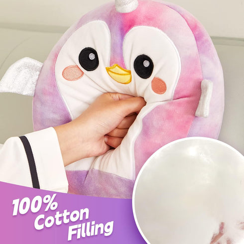 12" Penguin Plush Pillow Cute Penguin Stuffed Animal Pillow Kids' Penguin Plush Toy Pillows Cute Plush Toy Soft Plush Pillow Birthday for Kids Adu...