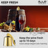 OWO Wine Bottle Stopper Wine Saver with Silicone Stainless Steel Decorative Wine Preserver Wine Toppers Stopper Reusable Wine Corks Keeps Wine Fre...