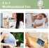 Mini Handheld Fan, Powerful Handheld Fan, Small Battery Operated Fan with LED Display, 4 Speed Adjustable, Lightweight Rechargeable Fan for Stylis...