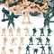 Shindel 100PCS Army Men Toy Soldiers, Plastic Army Men Playset Green Yellow Soldier Figures 10 Poses for Boys Birthday Gift...