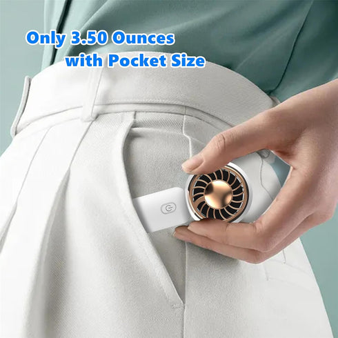 Easy to Use Personal Handheld Mini Fan, Small Portable Rechargeable USB Fan, Cute Design Makeup Desk Fan,Light Weight Powerful Battery Operated ha...