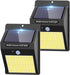 2 Pack Solar Motion Lights Outdoor, 3 Modes/100LED Solar Security Lights Wireless IP65 Waterproof Solar Wall Lights Outdoor Lights for Front Door,...