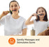 Amazon Basics Pulsating Deep Cleaning Toothbrushes with Soft Bristles, 2 Count, Assorted Colors...
