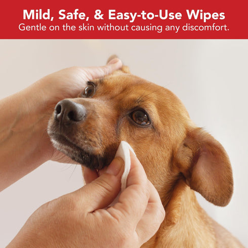 NOVEHA Pet Wipes - Formulated Pet Wipes - for Facial and Finger Folds, Underarms - 3" x 2" Size (150 Counts)...
