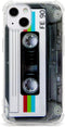 Case for iPhone 13 Matte Finish Heavy Duty Soft Back Cover with Reinforced Corners TPU Soft Bumper Retro Cassette Tape Case Compatible with iPhone...