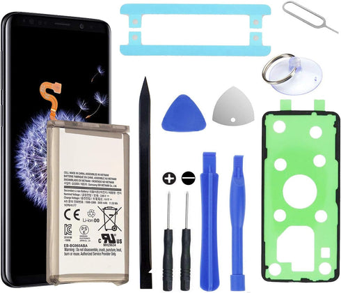 Galaxy S9 Battery Replacement Kit for Samsung Galaxy S9 EB-BG960 EB-BG960ABA G960U G960F G960W 3000mAh Repair Kit...