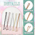 Bobby Pins, 250 Count Hair Pins Bulk Sliver Bobby Pins Brown Pins Gold Bobby Pins Blonde Hair Black Bobby Pins with Box For All Hair Types, 2.2 In...