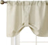 Home Queen Tie Up Shade Curtain Valance Window Treatment for Living Room, Adjustable Balloon Rod Pocket Drape Valance, Set of 1, 54 X 18 Inch, Nat...