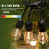 15 Pack Dimmable LED S14 Replacement Light Bulbs, Waterproof 1W Vintage Edison Bulbs for Outdoor Patio Garden String Lights, E26 Regular Medium Sc...