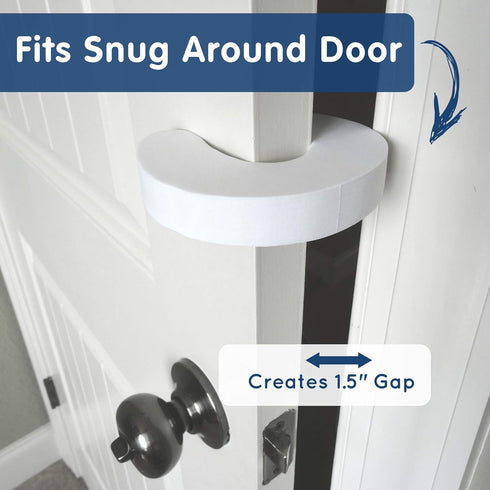 Wittle Baby Proofing Door Stopper - 4pk, Soft EVA Foam Finger Pinch Guard, Prevents Injuries, Slamming Doors, Child or Pet from Getting Locked in ...