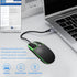 Leather Button Wireless Mouse,Laptop Mouse,LED Mouse with RGB Colorful Light,Slim Silent Mouse Rechargeable,USB C Mouse,Computer Mouse for Noteboo...