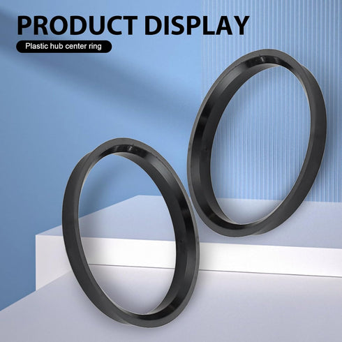4 Pack Car Hub Center Ring, Shock Absorbing Design, Vehicle Hub Reducing Ring Shaft Collar Adapter Ring, 73.1mm-60.1mm, Universal Waterproof Autom...