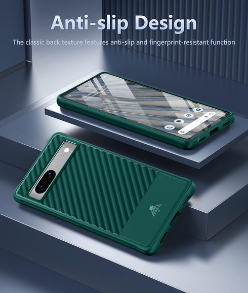 FNTCASE for Google Pixel 7a Case: Slim Durable Shockproof Protective Cell Phone Cases | Matte Textured TPU Bumper | Hybrid Rugged Military Drop Pr...