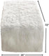 Faux Fur Design Table Runner, 15"x72", Black...