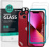 Ibywind Screen Protector For iPhone 13 Mini (5.4 Inches),with 2Pcs Tempered Glass,1Pc Camera Lens Protector,1Pc Backing Carbon Fiber Film [Fingerp...