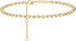 Gold Anklets for Women 14K Gold Plated Boho Beach Chain Anklet Daint Beaded Ankle Bracelet Adjustable Chain Anklet Foot Jewelry...
