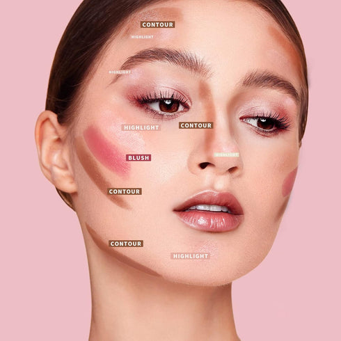 KIMUSE Multi Stick Trio Face Makeup, Cream Blush Stick for Cheeks & Lips, Contour Stick & Highlighter Makeup Sticks for All Skin...