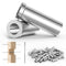 LuckIn Cable Railing Kit, 50 Pack T316 Stainless Steel Protector Sleeves Cable Railing Hardware for 1/8" Wire Rope, Cable Railing System for Stair...