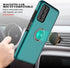 for Samsung Galaxy A03S Phone Case with TPU Screen Protector, Ring Holder Kickstand Drop Proof Protective Slim Hard Dual Layer Stand Non-Slip Toug...