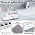 Toothbrush Holder with Anti-Slip, Bathroom Organizer Countertop Detachable for Easy Cleaning, Multifunctional Storage, Bathroom Caddy for Toothpas...